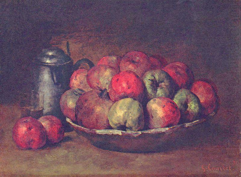 Gustave Courbet Still Life with Apples and a Pomegranate china oil painting image